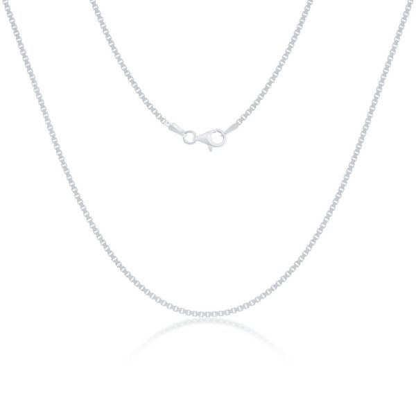 Sterling Silver 1.6mm Box Chain Anklet