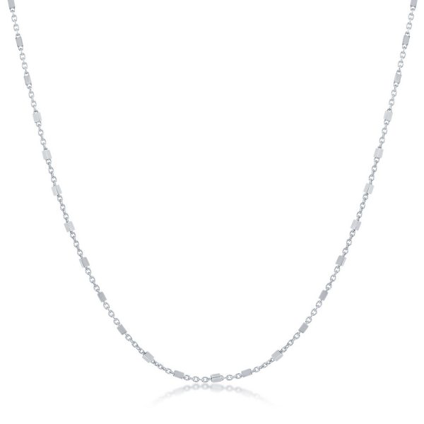 Sterling Silver Square Beads Chain