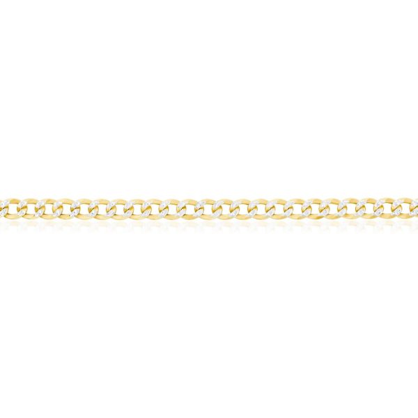 Sterling Silver 4mm Pave Cuban Bracelet - Gold Plated