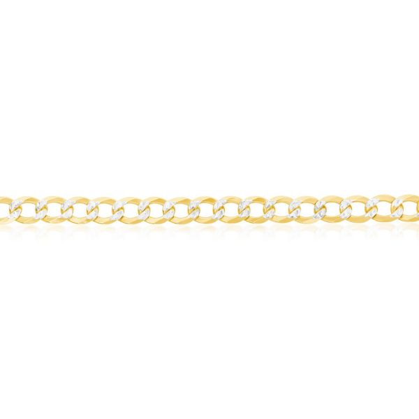 Sterling Silver 5mm Pave Cuban Anklet - Gold Plated