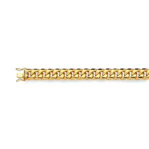 10K 11MM YELLOW GOLD HOLLOW MIAMI CUBAN 26" CHAIN NECKLACE (AVAILABLE IN LENGTHS 7" - 30")