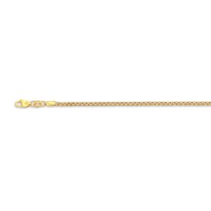 10K 2MM YELLOW GOLD VENETIAN BOX 24" CHAIN NECKLACE (AVAILABLE IN LENGTHS 7" - 30")