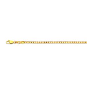 14K 2.5MM YELLOW GOLD VENETIAN BOX 16" CHAIN NECKLACE (AVAILABLE IN LENGTHS 7" - 30")