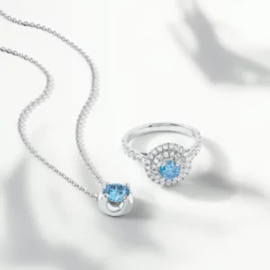 A&1 Jewelry - Custom Design - Necklace and Engagement Ring Set
